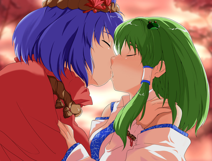 kochiya sanae and yasaka kanako (touhou) drawn by tenpura_(tenpura621)