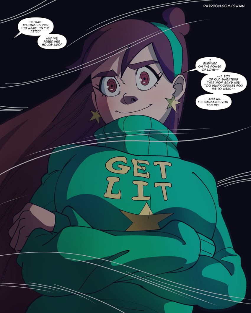 mabel pines (gravity falls) drawn by swain_(artist)