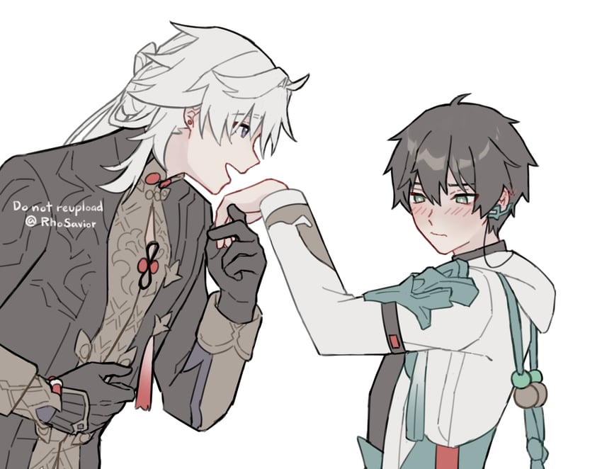dan heng, blade, and yingxing (honkai and 1 more) drawn by rhosavior