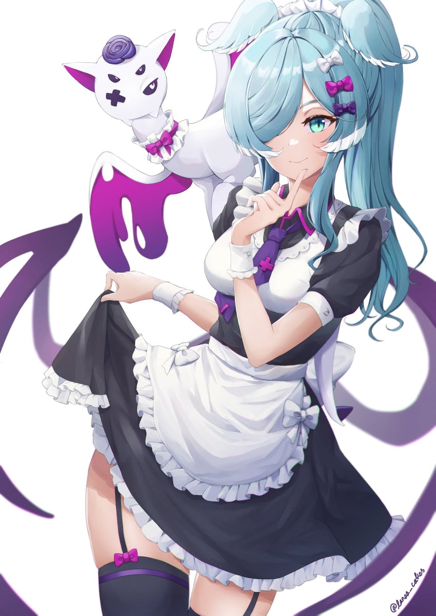 elira pendora and pikl (nijisanji and 1 more) drawn by lanaa_cakes