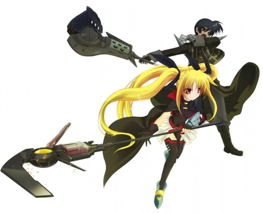 fate testarossa, bardiche, chrono harlaown, s2u, and durandal (lyrical nanoha and 2 more)