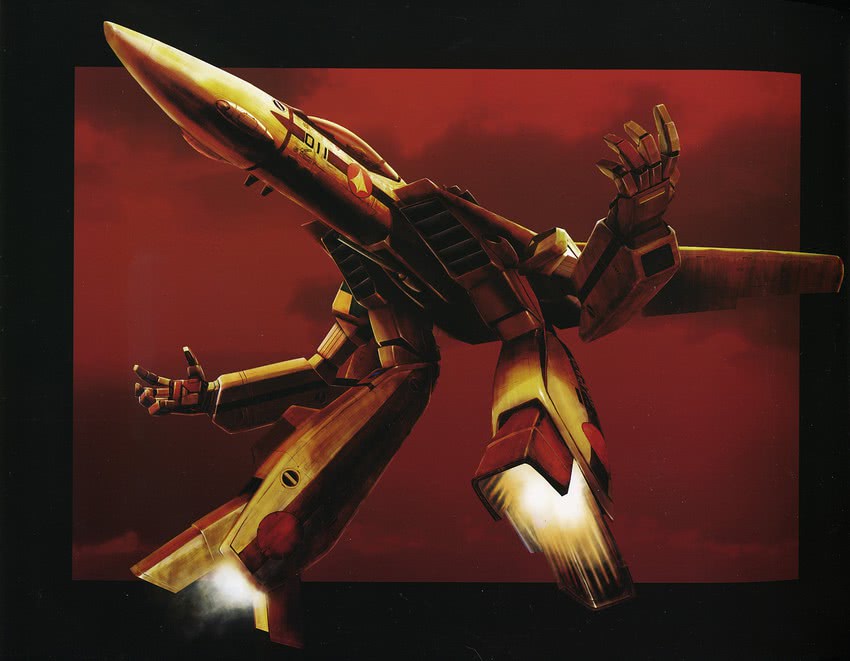 vf-1 and vf-1a (macross and 2 more) drawn by tenjin_hidetaka