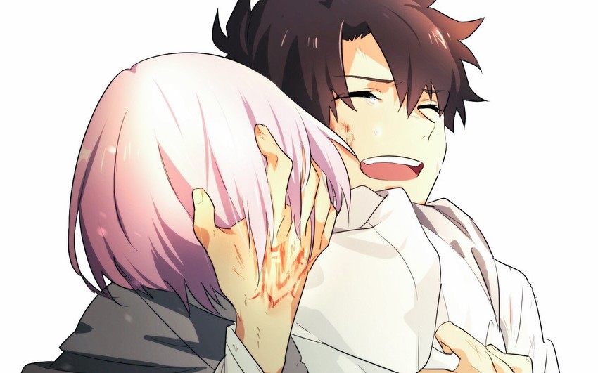 mash kyrielight and fujimaru ritsuka (fate and 1 more) drawn by ya_4004
