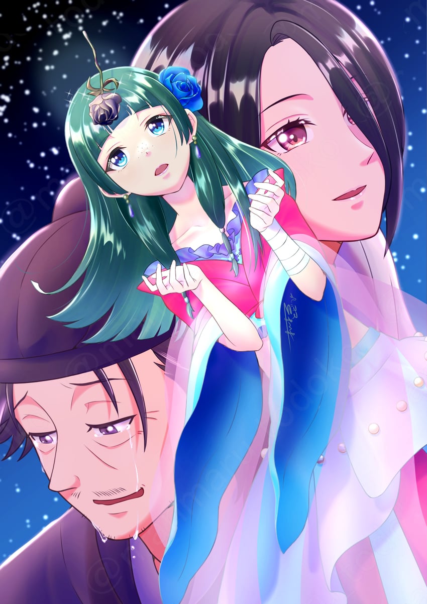maomao, lakan, and fengxian (kusuriya no hitorigoto) drawn by manmaru_todoko
