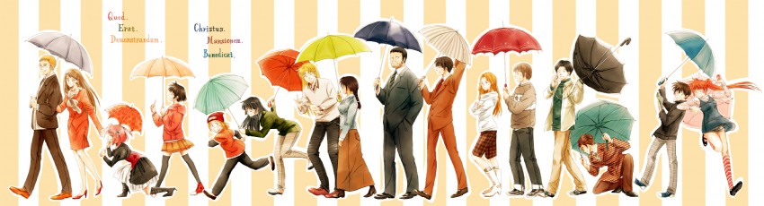 mizuhara kana, touma sou, nanase tatsuki, sakaki shinra, touma yuu, and 11 more (q.e.d. and 1 more) drawn by si_sya_mo