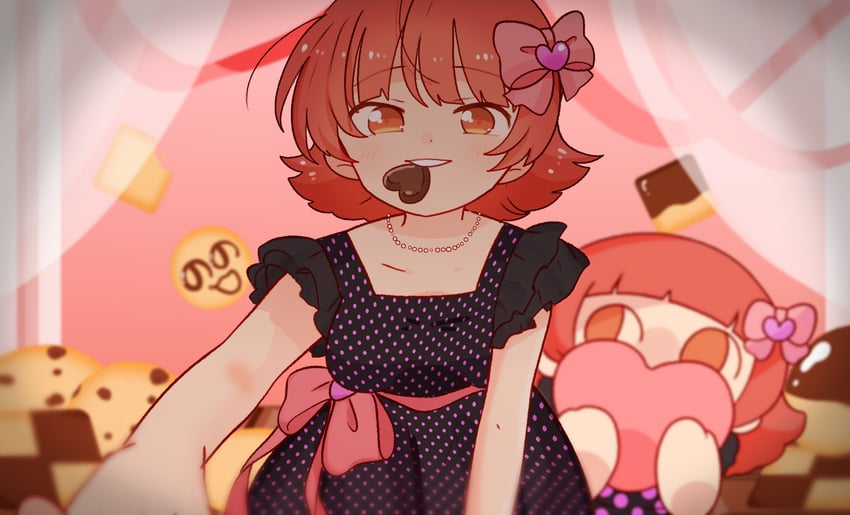 nonohara akane (idolmaster and 2 more) drawn by uwkpt