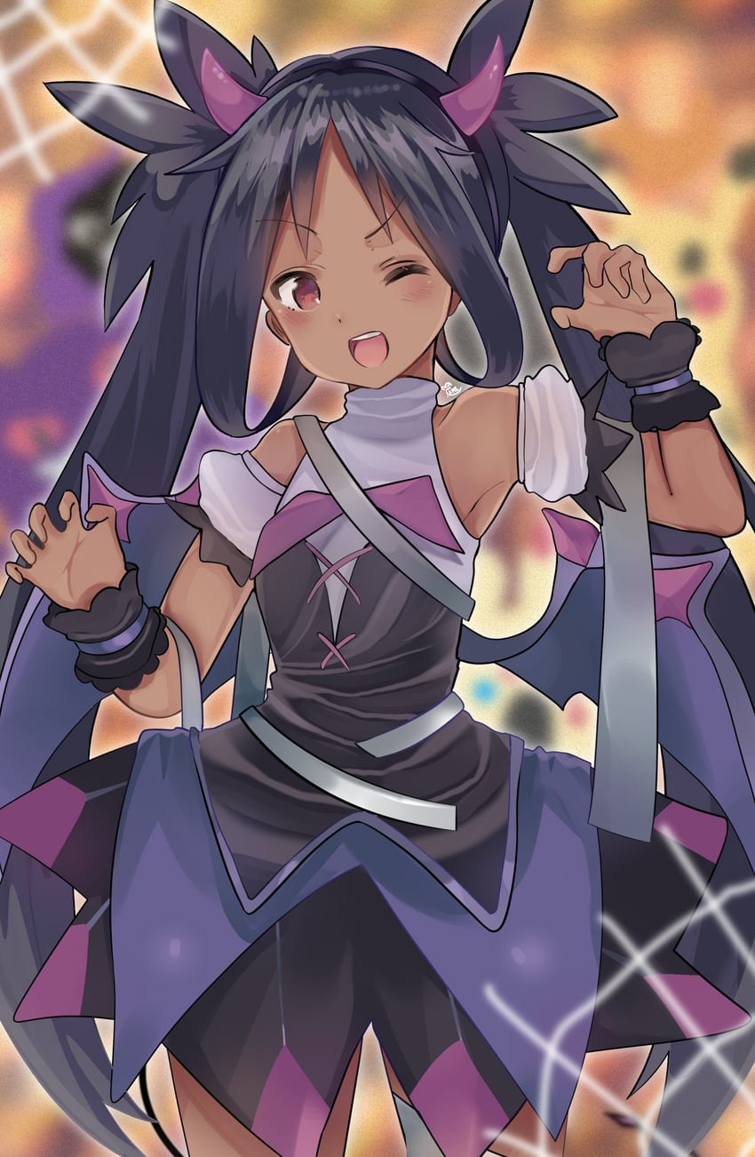 pikachu, gengar, and iris (pokemon and 1 more) drawn by yakitori_(yak1t0ri)