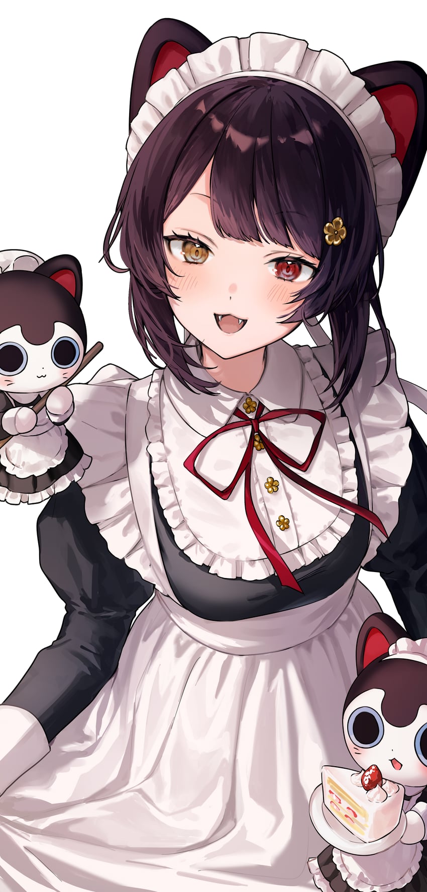 inui toko and banken (nijisanji) drawn by tone_haruma