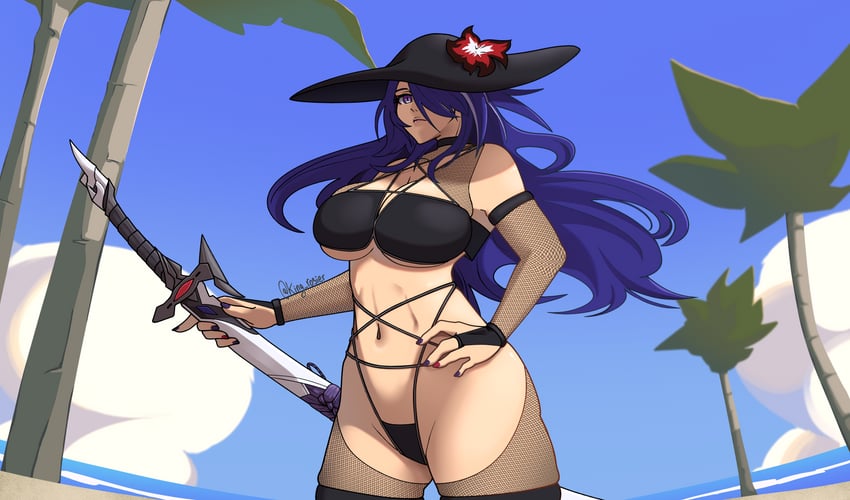 acheron (honkai and 1 more) drawn by king_rosier