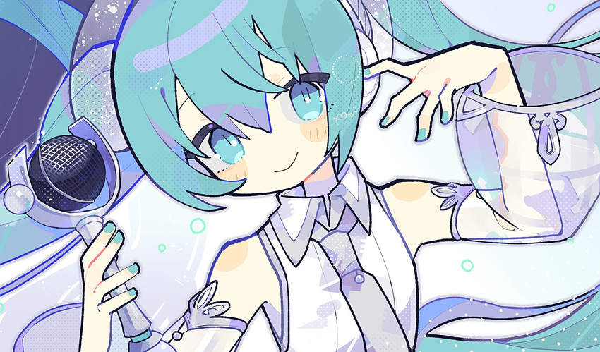 hatsune miku (vocaloid and 1 more) drawn by hatsushiro_mamimu