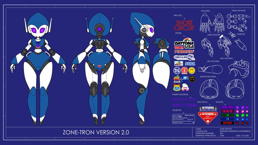 pearl and zone-tron (indie virtual youtuber and 5 more) drawn by zone_(artist)