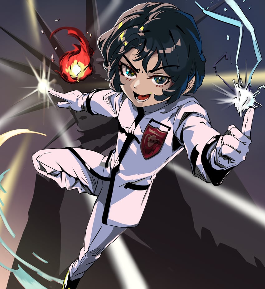 hazama ideo (shin megami tensei and 1 more) drawn by macossa