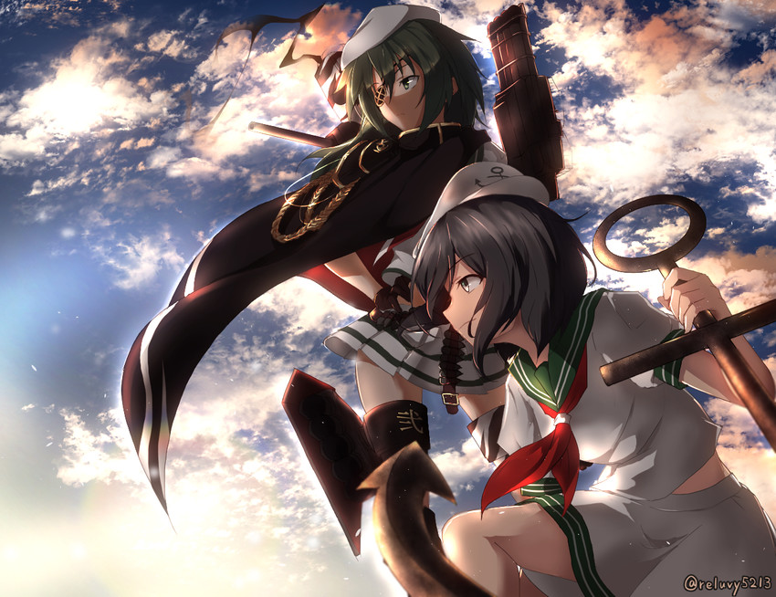 murasa minamitsu, kiso, and kiso kai ni (touhou and 1 more) drawn by reluvy