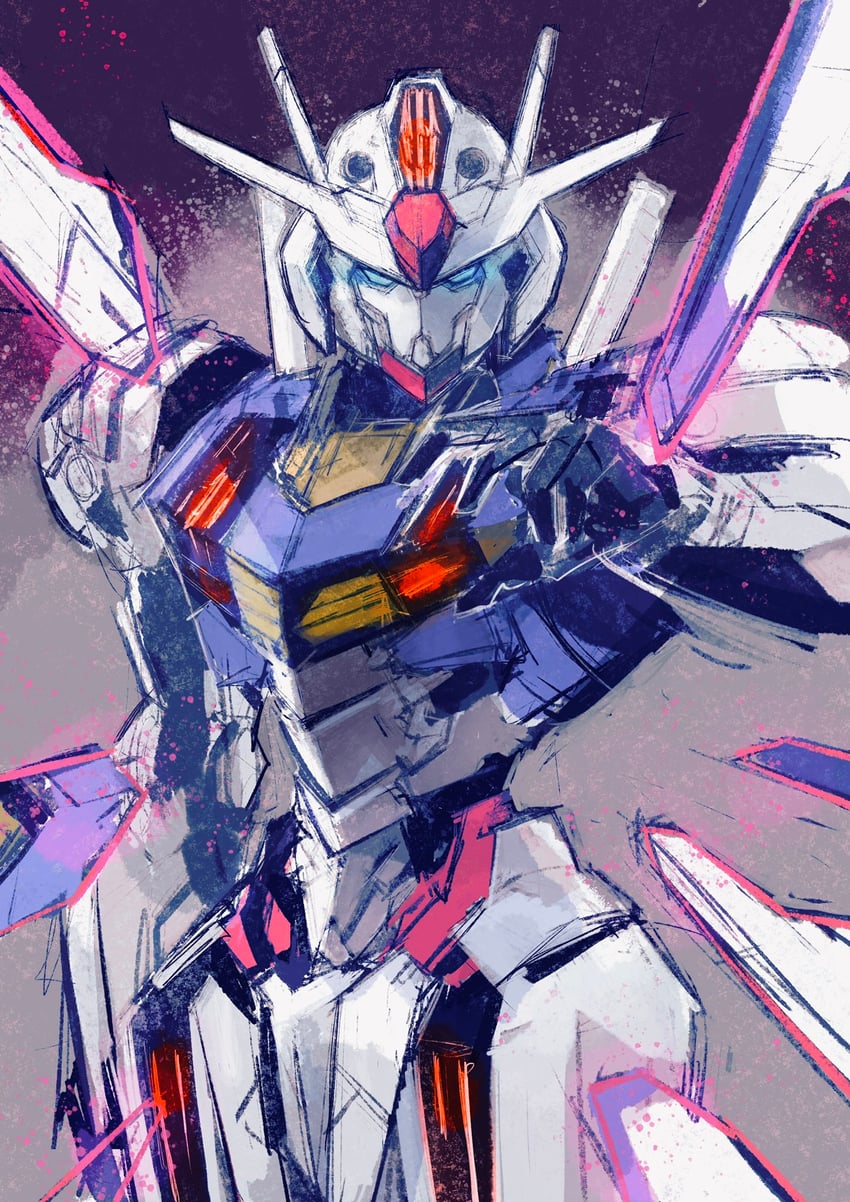 gundam aerial (gundam and 1 more) drawn by kannoaki