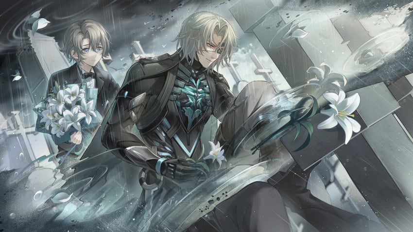 watanabe and watanabe: epitaph (punishing: gray raven) drawn by kongzao