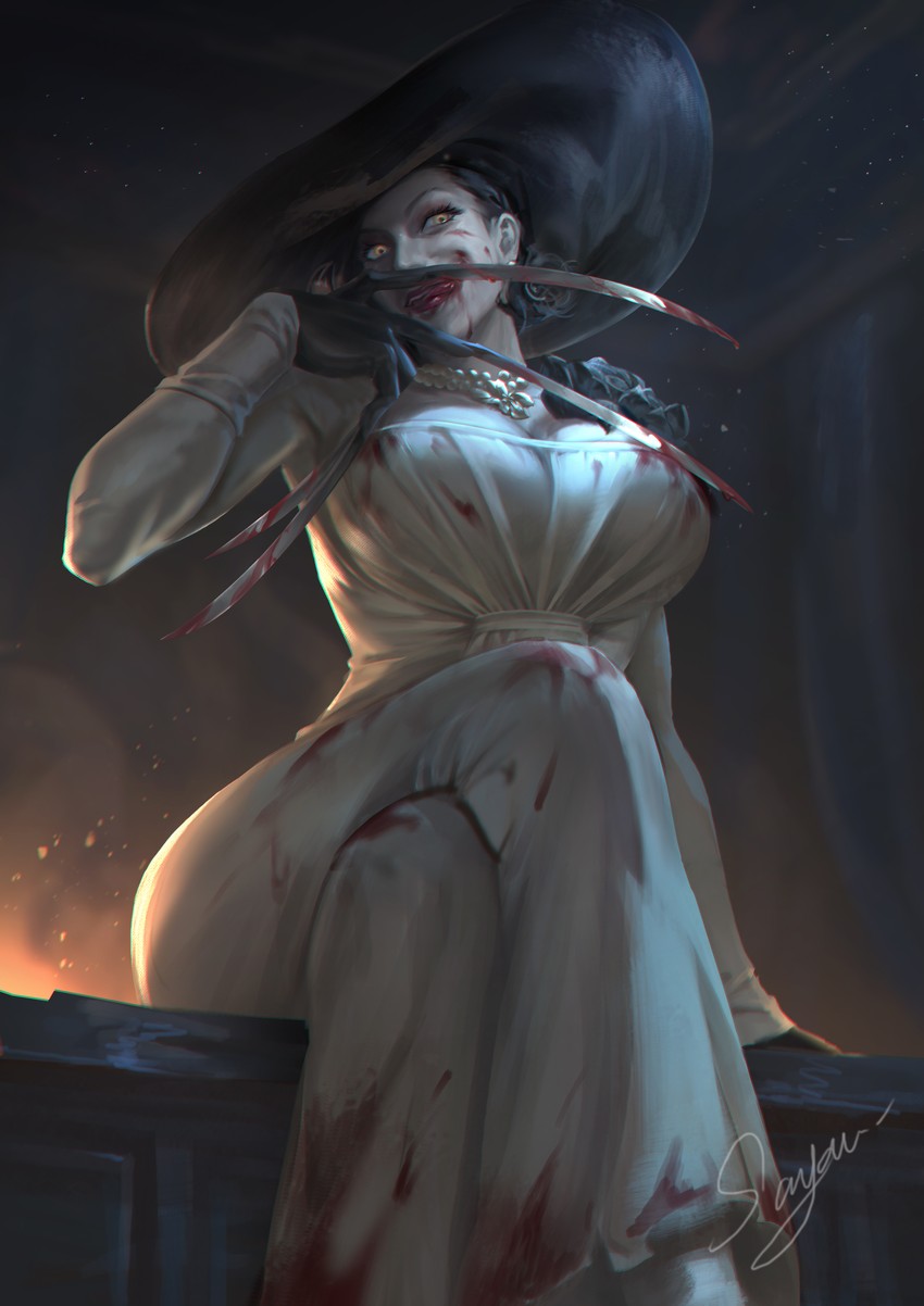 alcina dimitrescu (resident evil and 1 more) drawn by sariya_asa