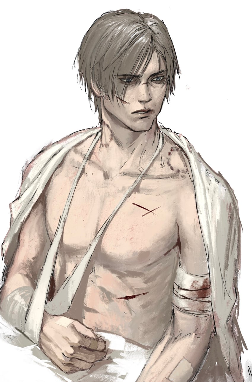 leon s. kennedy (resident evil and 1 more) drawn by mrs.yega_(nai0026er)