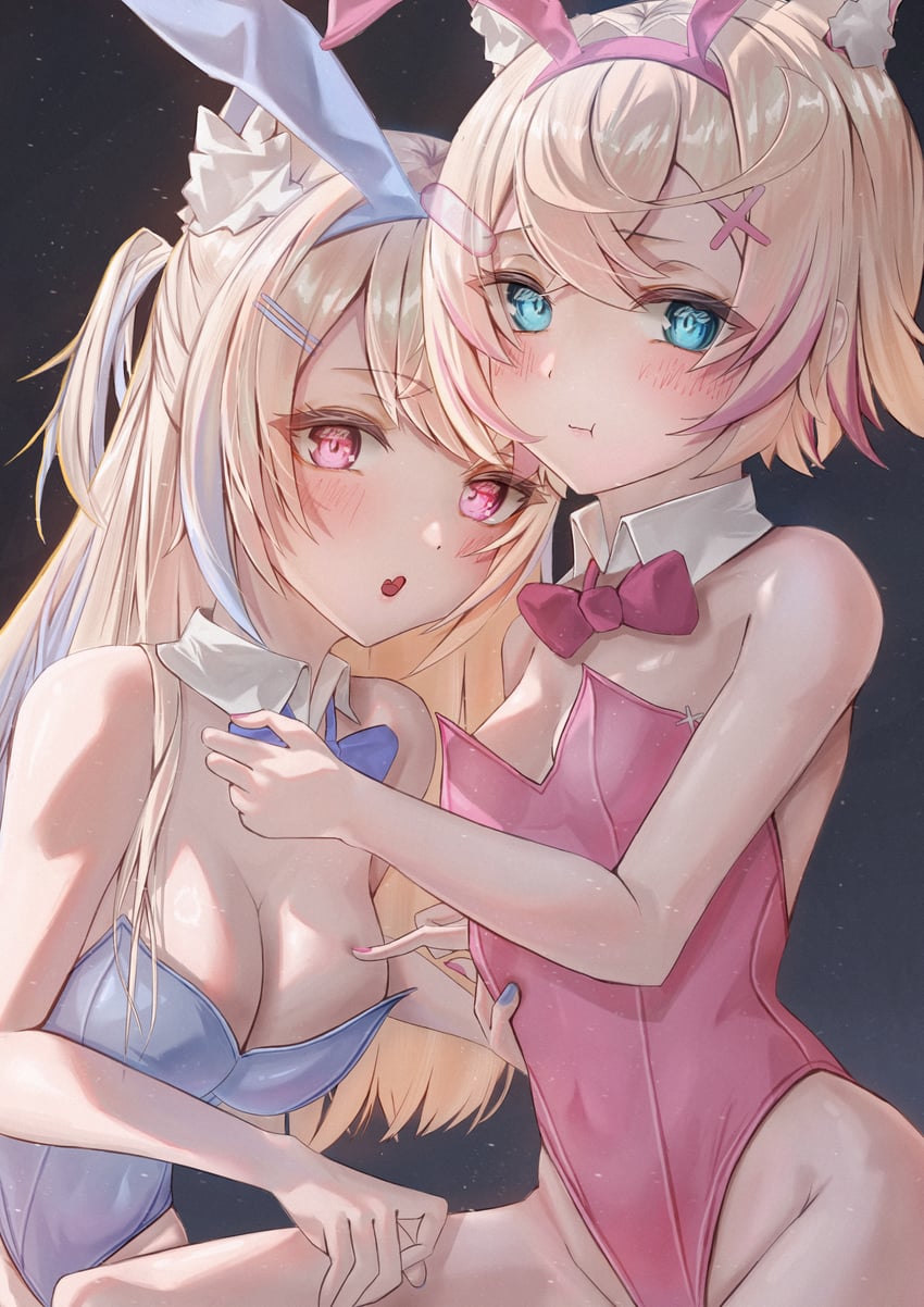 fuwawa abyssgard and mococo abyssgard (hololive and 1 more) drawn by satoki