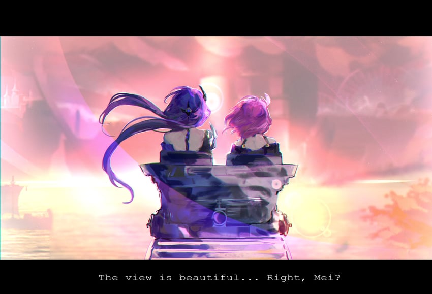 acheron and cyrene (honkai and 1 more) drawn by vodarii