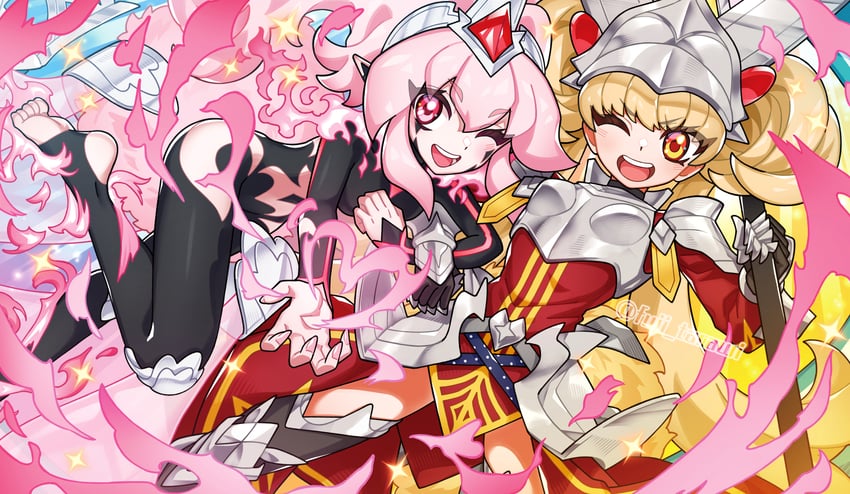 centur-ion primera and centur-ion trudea (yu-gi-oh!) drawn by fuji_tarawi