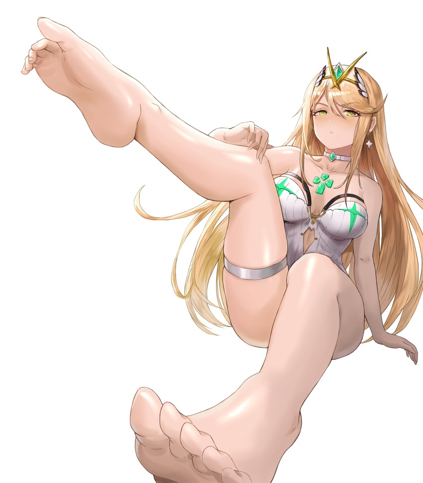 mythra (xenoblade chronicles and 1 more) drawn by lieqi_hun