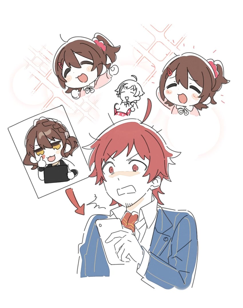 kasuga mirai and tendo teru (idolmaster and 3 more) drawn by ap_bar
