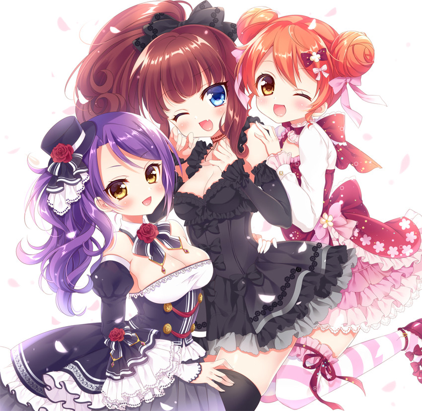 kurosu aroma, shiratama mikan, and toudou shion (pretty series and 1 more) drawn by mitsuba_choco