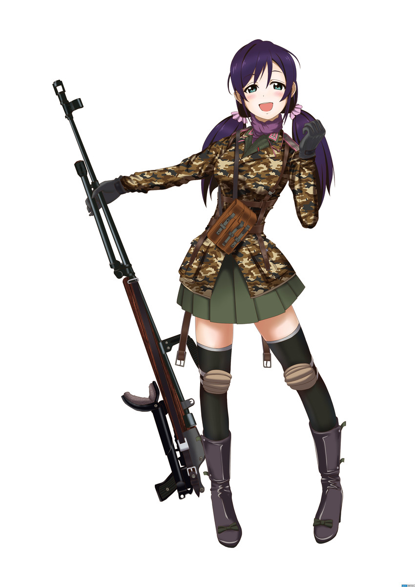 tojo nozomi (love live! and 1 more) drawn by heli