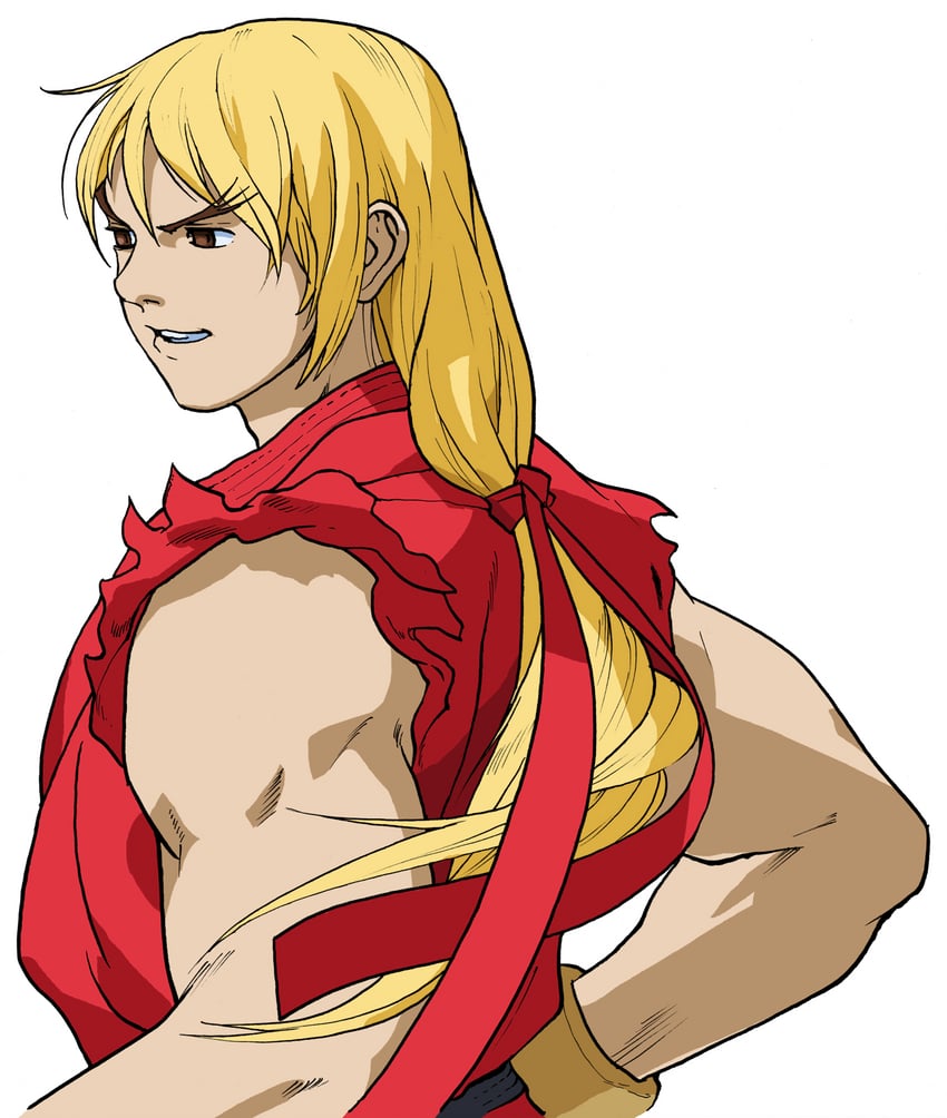 ken masters (street fighter and 1 more) drawn by bengus