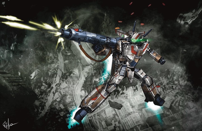 vf-1 and vf-1j (macross and 2 more) drawn by chrome_gear