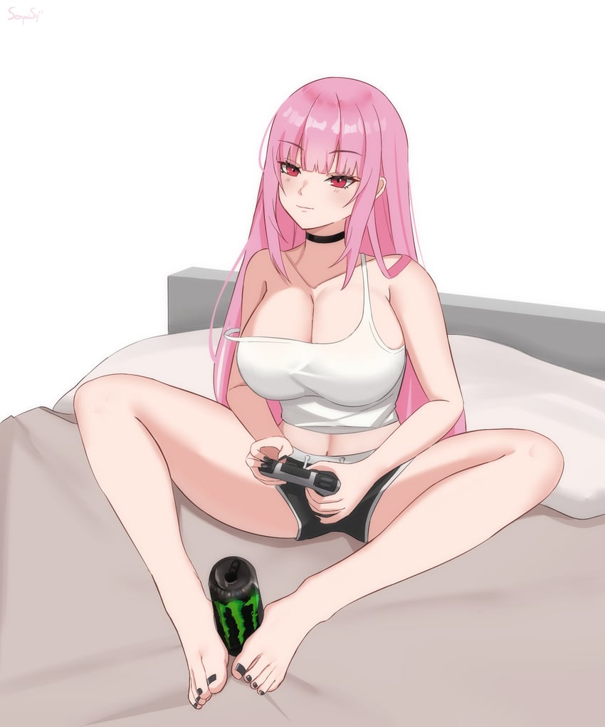mori calliope (hololive and 1 more) drawn by senpaisif