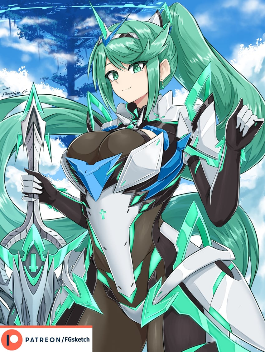 pneuma (xenoblade chronicles and 1 more) drawn by fgsketch