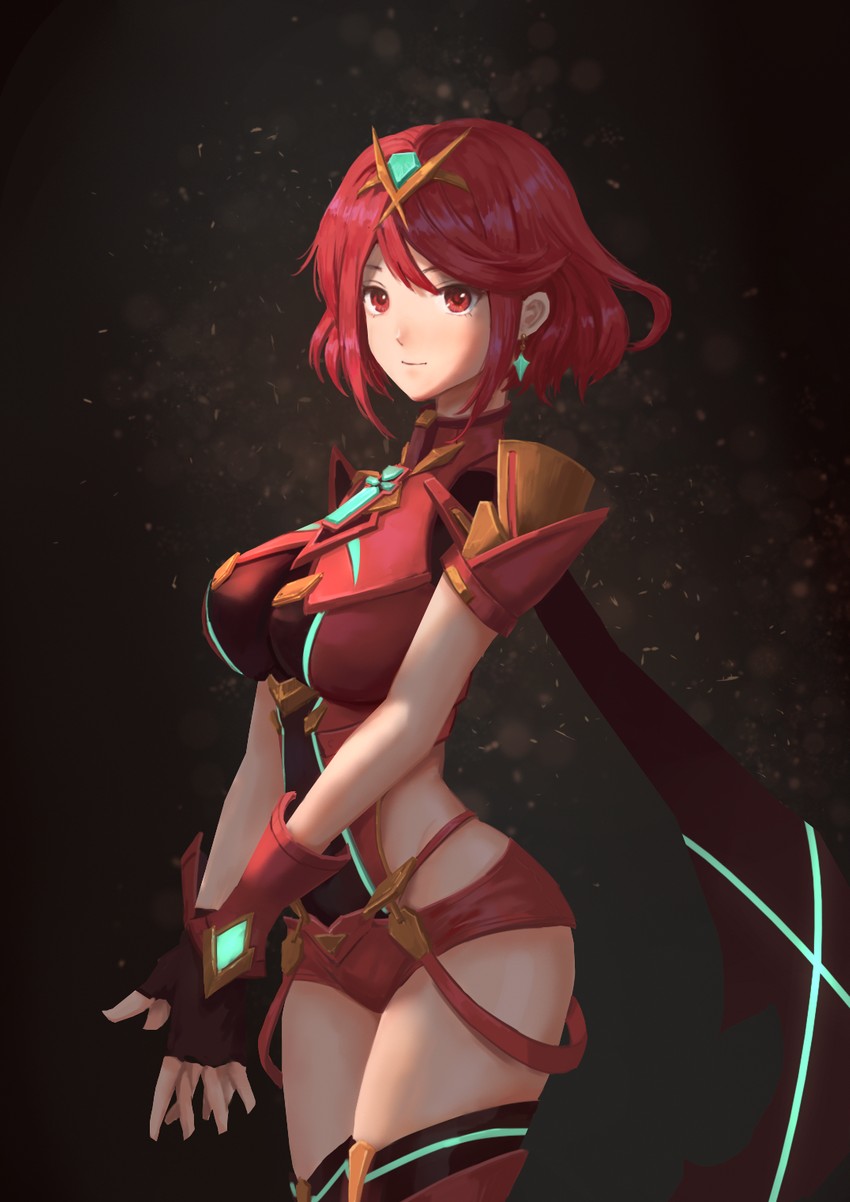 pyra (xenoblade chronicles and 1 more) drawn by hkytw