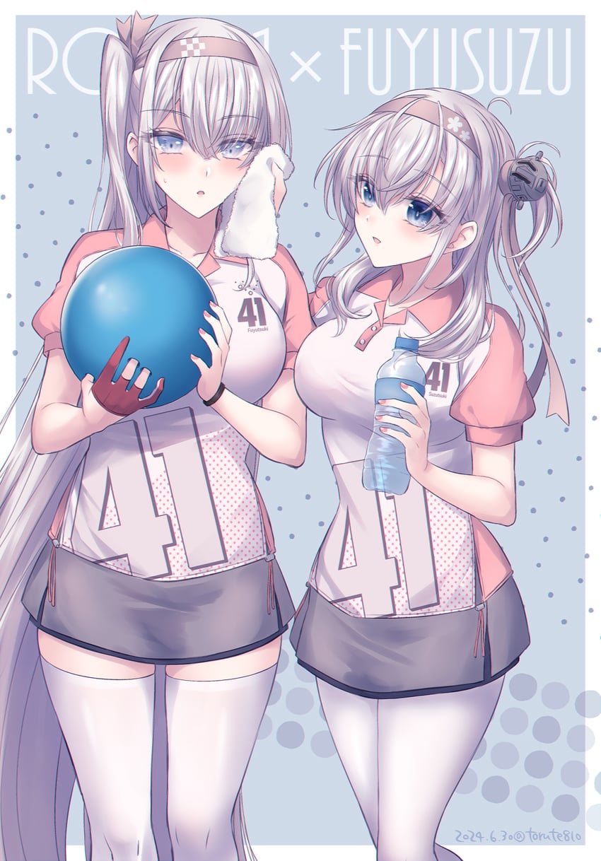 suzutsuki and fuyutsuki (kantai collection) drawn by kabocha_torute