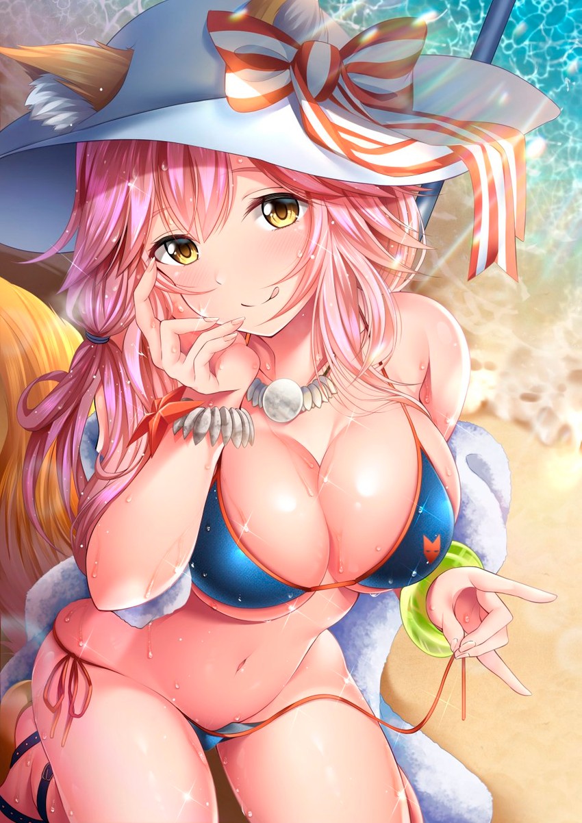 tamamo and tamamo no mae (fate and 1 more) drawn by garana