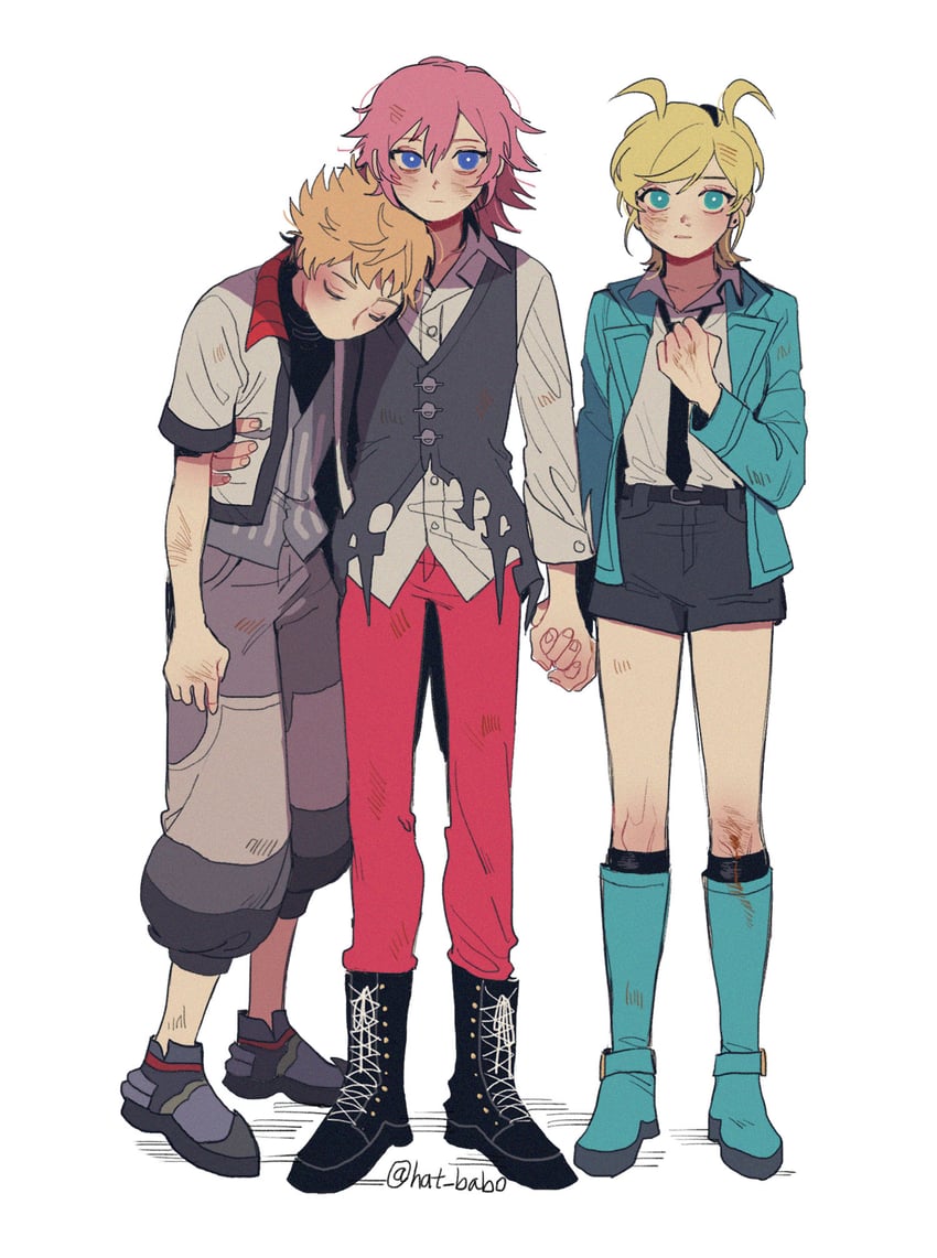 ventus, lauriam, and elrena (kingdom hearts and 1 more) drawn by hat_babo