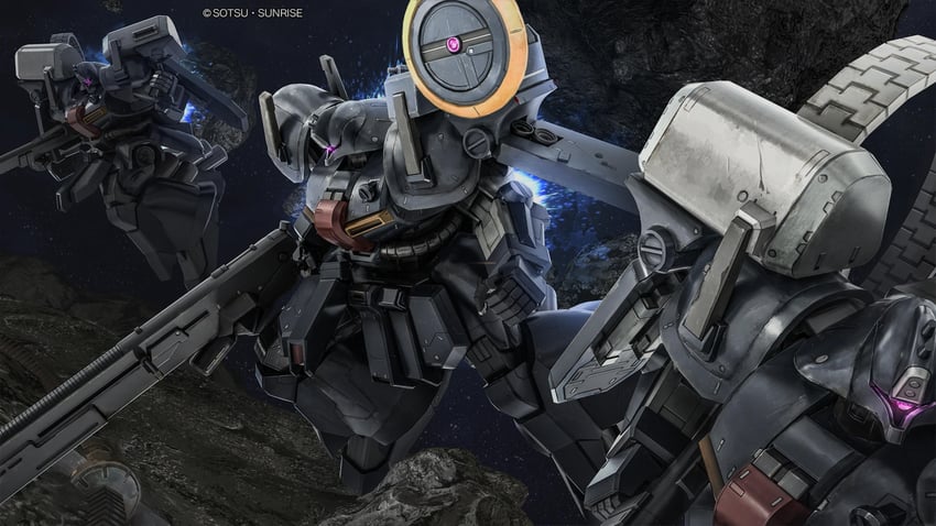 xeku eins (gundam and 3 more) drawn by tenjin_hidetaka