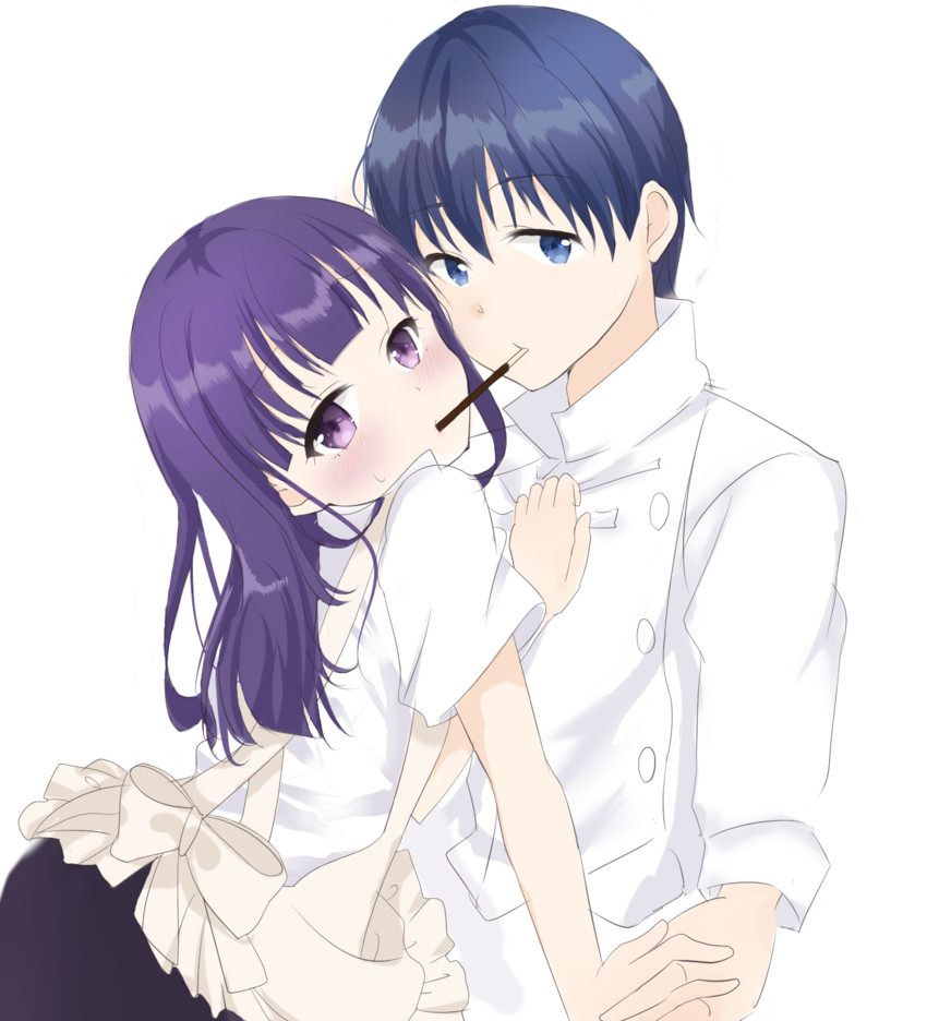 yamada aoi and souma hiroomi (working!!) drawn by issa_(taka19720826)
