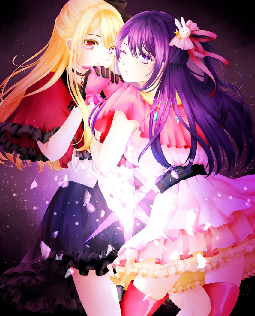 hoshino ai and hoshino ruby (oshi no ko) drawn by take_ame