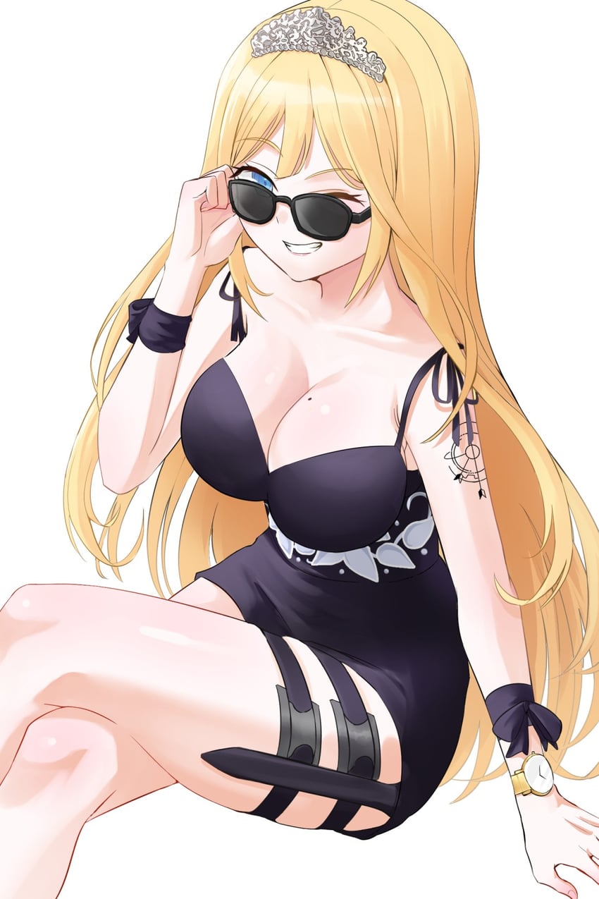 watson amelia (hololive and 1 more) drawn by kudiya528