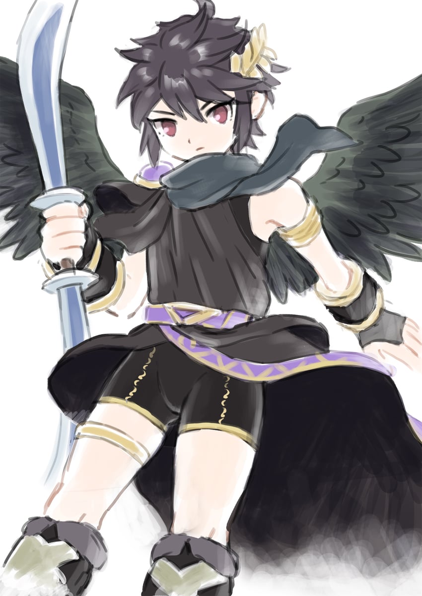 dark pit (kid icarus and 1 more) drawn by nopepe