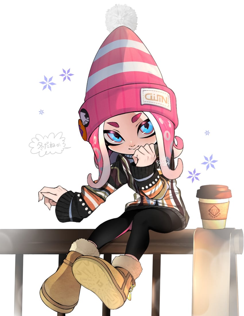 octoling player character and octoling girl (splatoon) drawn by ujijino