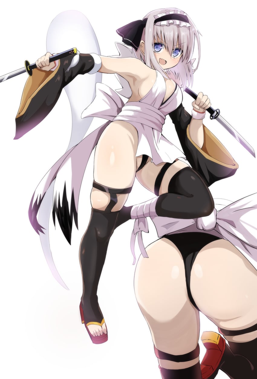 konpaku youmu and iroha (touhou and 1 more) drawn by daru_(kumakumadon)