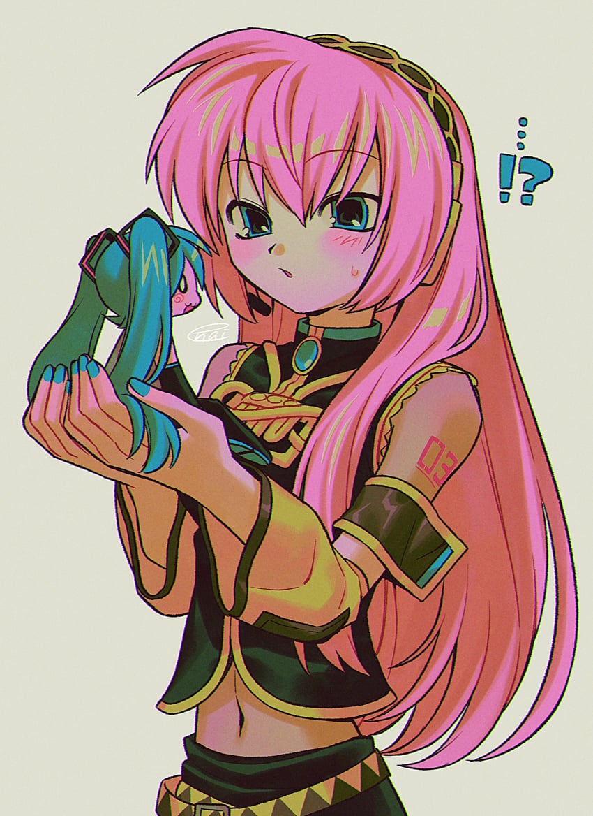 hatsune miku and megurine luka (vocaloid) drawn by menma_(enaic31)