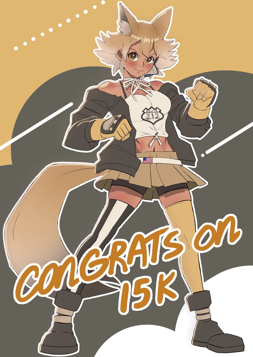 coyote (kemono friends and 1 more) drawn by gokiracha