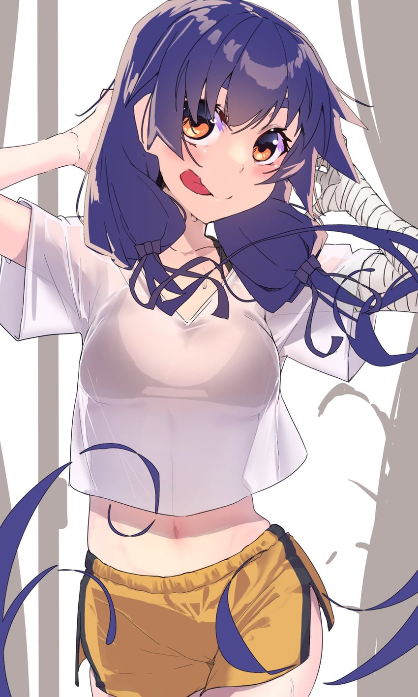 kanbaru suruga (monogatari and 2 more) drawn by thomas_(aoakumasan)