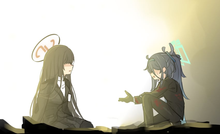 rio, aris, and roland (blue archive and 2 more) drawn by sari_(zakura27502762)