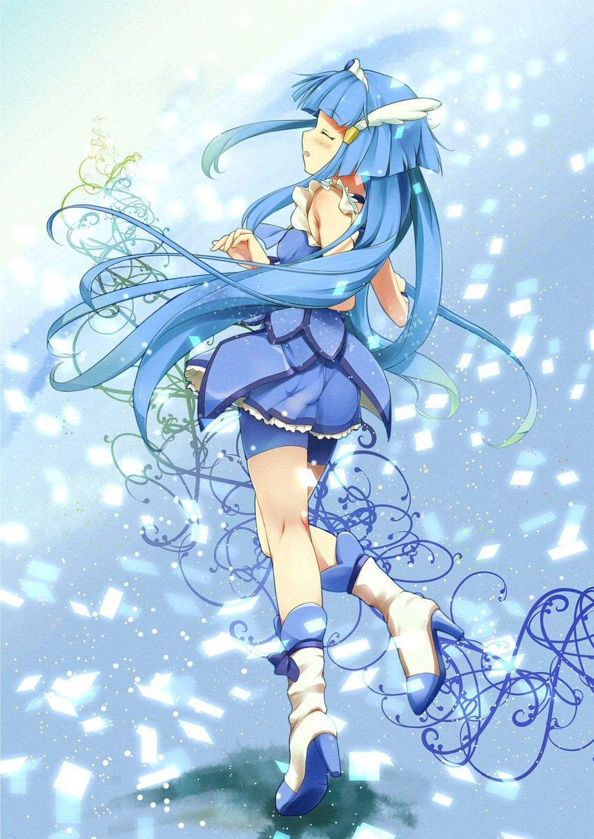 aoki reika and cure beauty (precure and 1 more) drawn by utamaru_(konomix)