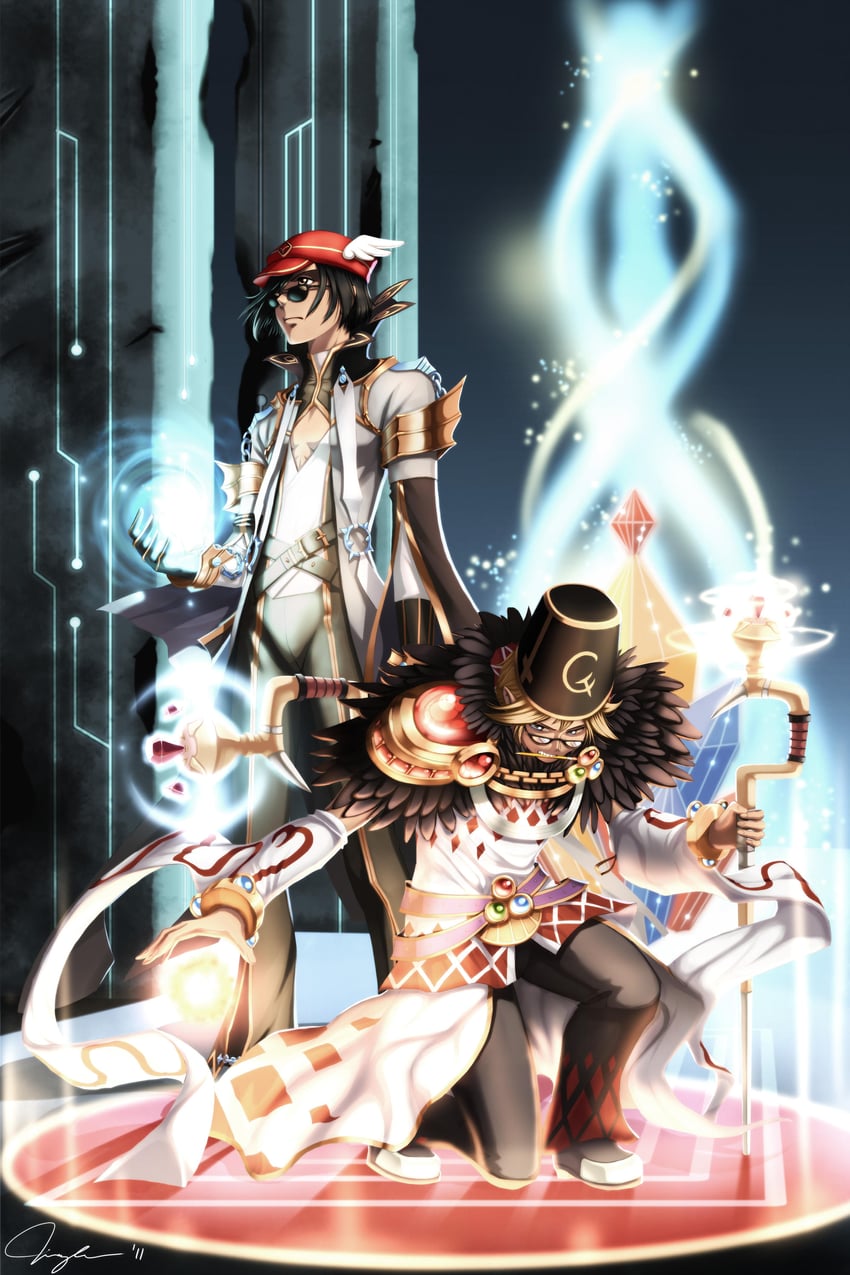 sorcerer and warlock (ragnarok online) drawn by nancy_teeple