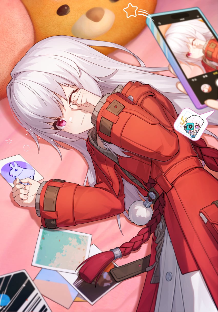 march 7th and clara (honkai and 1 more) drawn by yidie